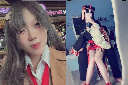 Clip nóng em gái cosplay bị phát tán khi ân ái cùng người khác